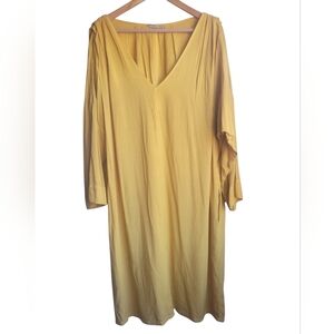 THE ODELLS By AnthropologieYellow V-Neck Dress Sz M